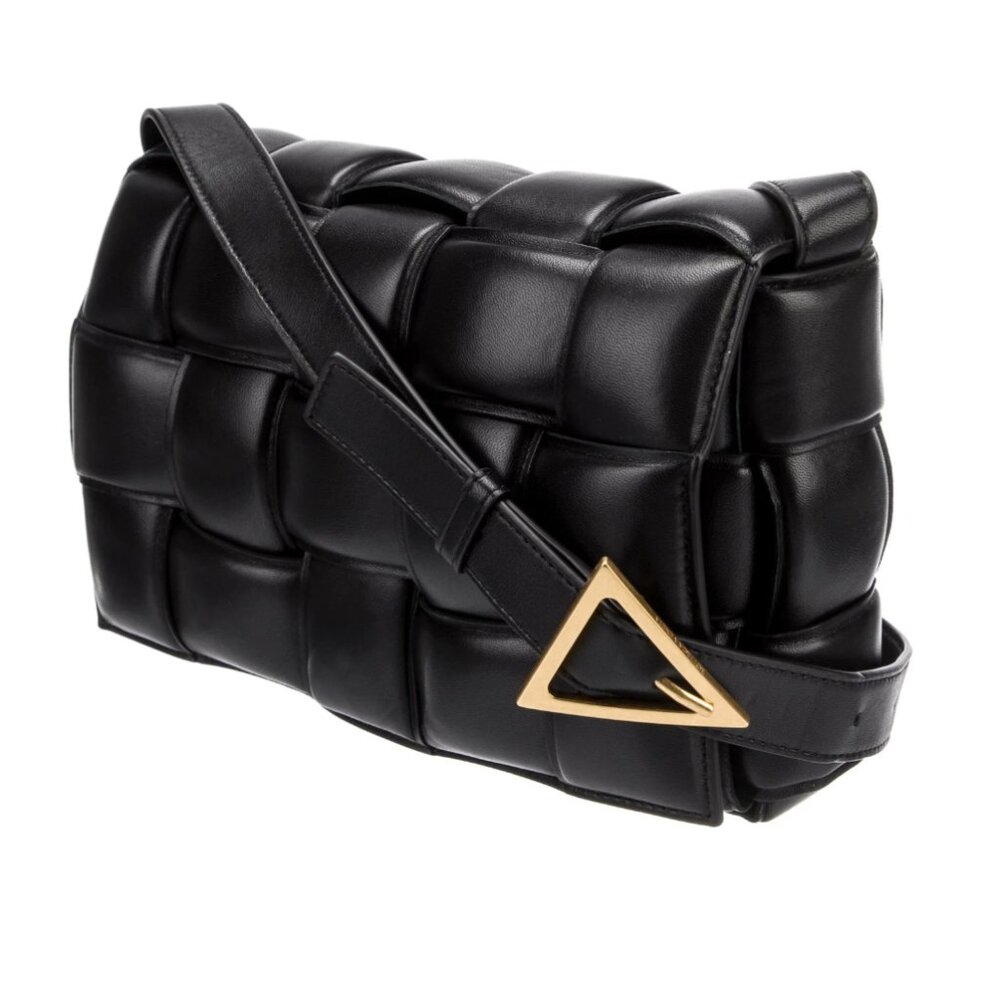 Bottega Veneta Padded Casette Bag Black
